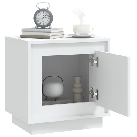 vidaXL Bedside Cabinets 2 pcs White 44x35x45 cm Engineered Wood