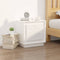 vidaXL Bedside Cabinets 2pcs HighGlossWhite 44x35x45cm EngineeredWood