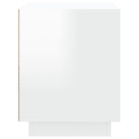 vidaXL Bedside Cabinets 2pcs HighGlossWhite 44x35x45cm EngineeredWood