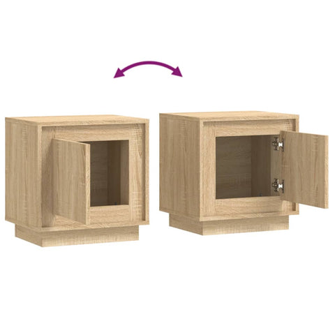 vidaXL Bedside Cabinet Sonoma Oak 44x35x45 cm Engineered Wood