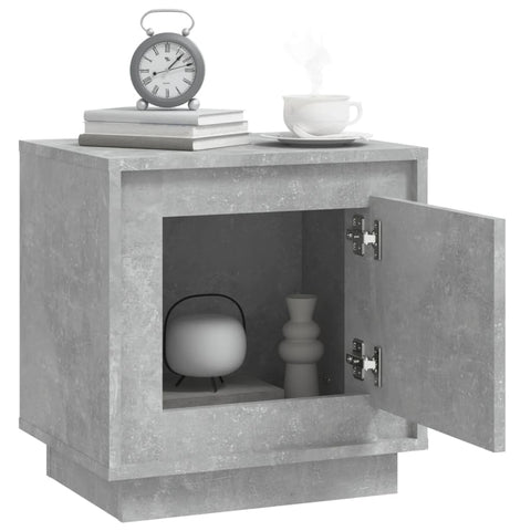 vidaXL Bedside Cabinets 2 pcs Concrete Grey 44x35x45 cm Engineered Wood