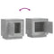 vidaXL Bedside Cabinets 2 pcs Concrete Grey 44x35x45 cm Engineered Wood