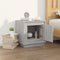 vidaXL Bedside Cabinet Grey Sonoma 44x35x45 cm Engineered Wood
