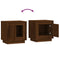 vidaXL Bedside Cabinets 2 pcs Brown Oak 44x35x45 cm Engineered Wood
