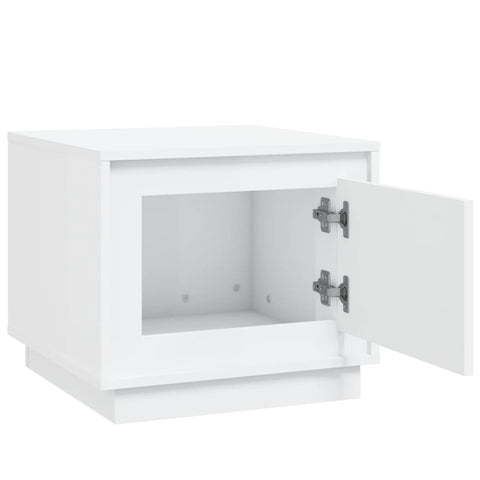 vidaXL Coffee Table White 51x50x44 cm Engineered Wood