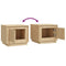 vidaXL Coffee Table Sonoma Oak 51x50x44 cm Engineered Wood