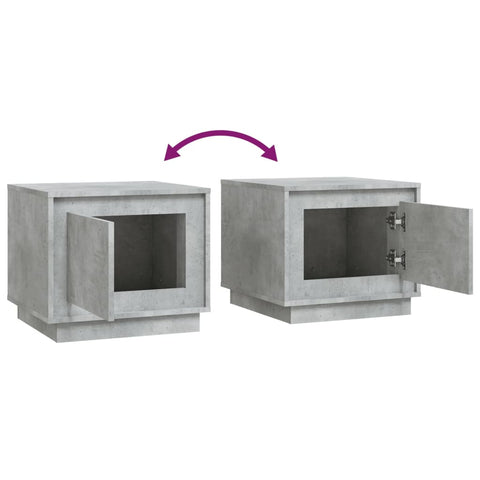vidaXL Coffee Table Concrete Grey 51x50x44 cm Engineered Wood