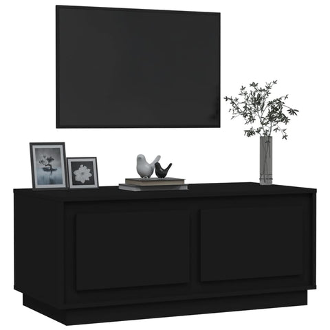 vidaXL Coffee Table Black 102x50x44 cm Engineered Wood