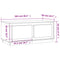vidaXL Coffee Table Black 102x50x44 cm Engineered Wood