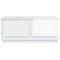 vidaXL Coffee Table High Gloss White 102x50x44 cm Engineered Wood