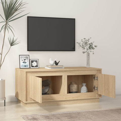 vidaXL Coffee Table Sonoma Oak 102x50x44 cm Engineered Wood