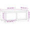 vidaXL Coffee Table Sonoma Oak 102x50x44 cm Engineered Wood