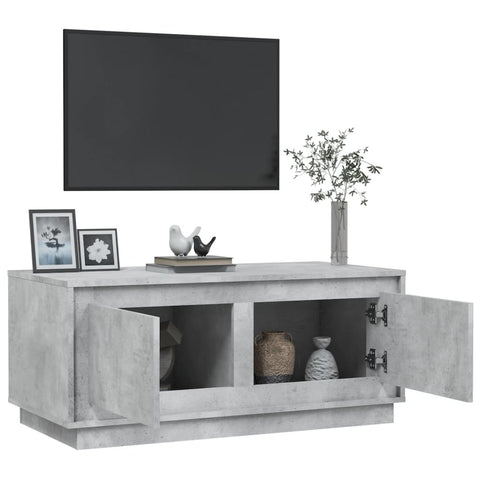 vidaXL Coffee Table Concrete Grey 102x50x44 cm Engineered Wood