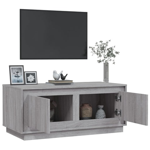vidaXL Coffee Table Grey Sonoma 102x50x44 cm Engineered Wood