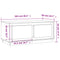 vidaXL Coffee Table Brown Oak 102x50x44 cm Engineered Wood