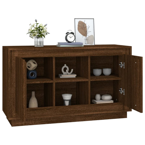 vidaXL Sideboard Brown Oak 102x35x60 cm Engineered Wood
