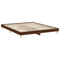 vidaXL Bed Frame without Mattress Brown Oak 200x200 cm Engineered Wood