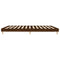 vidaXL Bed Frame without Mattress Brown Oak 200x200 cm Engineered Wood