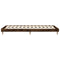vidaXL Bed Frame without Mattress Smoked Oak 100x200 cm Engineered Wood