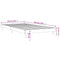 vidaXL Bed Frame without Mattress Smoked Oak 100x200 cm Engineered Wood