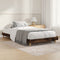 vidaXL Bed Frame without Mattress Smoked Oak 100x200 cm Engineered Wood