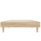 vidaXL Bed Frame without Mattress Sonoma Oak 75x190 cm Small Single Engineered Wood
