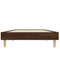 vidaXL Bed Frame without Mattress Brown Oak 75x190 cm Small Single Engineered Wood