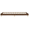 vidaXL Bed Frame without Mattress Brown Oak 75x190 cm Small Single Engineered Wood