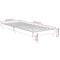 vidaXL Bed Frame without Mattress Brown Oak 75x190 cm Small Single Engineered Wood