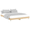 vidaXL Bed Frame without Mattress Sonoma Oak 200x200 cm Engineered Wood