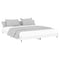 vidaXL Bed Frame without Mattress High Gloss White 180x200 cm Super King