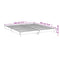 vidaXL Bed Frame without Mattress High Gloss White 180x200 cm Super King