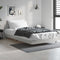 vidaXL Bed Frame without Mattress Grey Sonoma 90x200 cm Engineered Wood