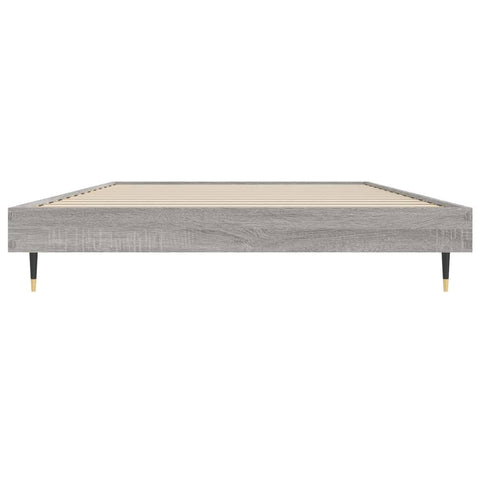 vidaXL Bed Frame without Mattress Grey Sonoma 90x200 cm Engineered Wood