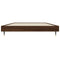 vidaXL Bed Frame without Mattress Brown Oak 90x200 cm Engineered Wood