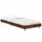 vidaXL Bed Frame without Mattress Smoked Oak 75x190 cm Small Single Engineered Wood