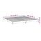 vidaXL Bed Frame without Mattress Smoked Oak 200x200 cm Engineered Wood