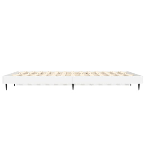 vidaXL Bed Frame without Mattress White 120x190 cm Small Double Engineered Wood