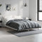 vidaXL Bed Frame without Mattress Grey Sonoma 120x190 cm Small Double Engineered Wood