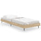 vidaXL Bed Frame without Mattress Sonoma Oak 75x190 cm Small Single Engineered Wood