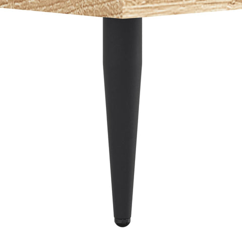 vidaXL Bed Frame without Mattress Sonoma Oak 75x190 cm Small Single Engineered Wood