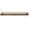vidaXL Bed Frame without Mattress Brown Oak 75x190 cm Small Single Engineered Wood