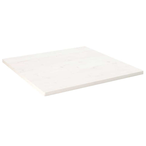 vidaXL Table Top White 80x80x2.5 cm Solid Wood Pine Square
