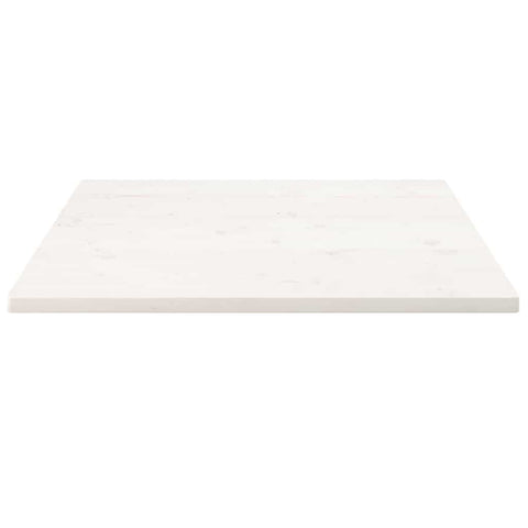 vidaXL Table Top White 80x80x2.5 cm Solid Wood Pine Square