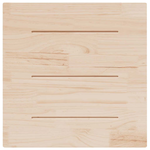 vidaXL Table Top White 80x80x2.5 cm Solid Wood Pine Square