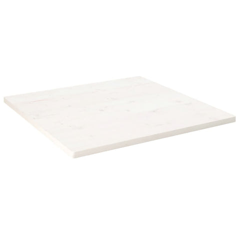 vidaXL Table Top White 90x90x2.5 cm Solid Wood Pine Square
