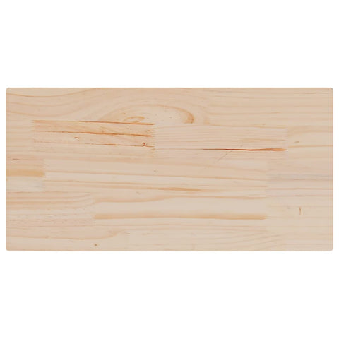 vidaXL Table Top 80x40x2.5 cm Solid Wood Pine Rectangular
