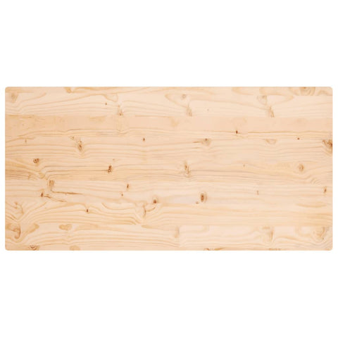 vidaXL Table Top 100x50x2.5 cm Solid Wood Pine Rectangular