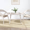 vidaXL Table Top White 110x55x2.5 cm Solid Wood Pine Rectangular
