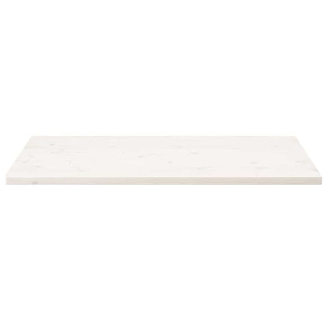 vidaXL Table Top White 100x60x2.5 cm Solid Wood Pine Rectangular